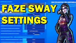 NEW FaZe Sway Settings Chapter 2 Season 2 [upl. by Ahsiemat]