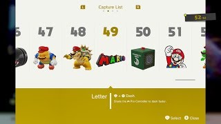 Super Mario Odyssey Nintendo Switch  Capture List Quick Look [upl. by Machos]