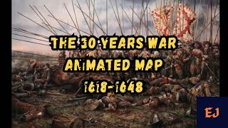 The 30 Years War Animated Map 16181648 [upl. by Ronni]