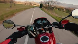 Kawasaki KLE 500 Ride  GoPro Hero 8 Black ND Filter Telesin [upl. by Latnahc]