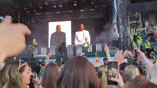 JLS Summer Tour Newmarket Nights 25 June 2024 outside the stage [upl. by Broddy]