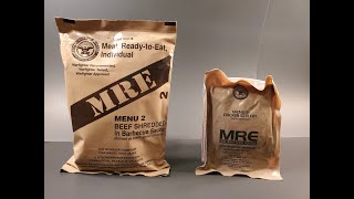 2024 US MRE Chicken Stir Fry amp 2023 BBQ Beef Review Menu 2 Ration Tasting Test Comparison [upl. by Iznek]