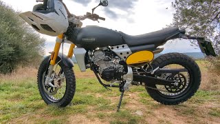 Fantic CABALLERO 125 Scrambler Black 2023 [upl. by Viens8]