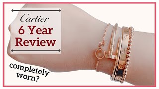 CARTIER LOVE BRACELET LONGTERM REVIEW  6 YEARS 247  Interlocking Love Bracelet  My First Luxury [upl. by Mccallion]