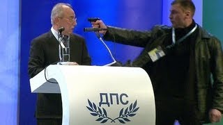 Assassination Attempt Incredible Video Bulgarian Ahmed Dogan [upl. by Ahaelam]