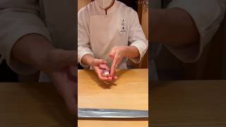 Sushi Chef Show Skill Making Sushi Aji Fish アジ語 [upl. by Ameehsat977]