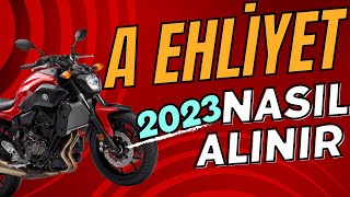 A EHLİYET NASIL ALINIR  SINAV PARKURU 2023 YAMAHA MT 07 [upl. by Aiyotal250]