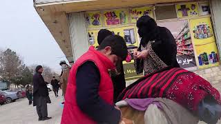 Afghanistan Mazar e Sharif Girls in the markets 2024 walking in streets [upl. by Nalepka911]