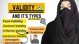 What is Validity in Research Types of ValidityFaceContentCriterionConstruct Validity [upl. by Rhynd]