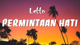 Letto  Permintaan Hati Lirik Video [upl. by Dorrie]