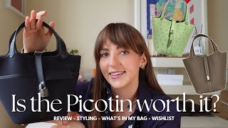 Hermes Picotin Review  Wear Update Styling Ideas Whats In My Bag Pros and Cons [upl. by Andrei]