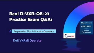 DVXROE23 Dell VxRail Operate 2023 Exam Prep amp Practice Exam [upl. by Jodoin329]