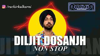 Diljit Dosanjh Non Stop Mashup  Dj Ruchir Mixtape  Diljit Dosanjh Jukebox  2022  Punjabi Mashup [upl. by Yajeet715]