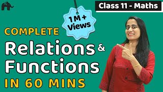 Relations Functions  Class 11 Maths Chapter 2  Complete Chapter in ONE video [upl. by Noirret]