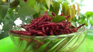 Beetroot chips  Healthy snack  Homemade chips [upl. by Arimlede]