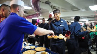 Thanksgiving aboard USS Carl Vinson in the Arabian Gulf [upl. by Angel651]