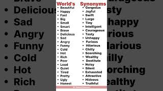 synonyms English Grammar [upl. by Friedman567]