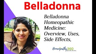 Belladonna 30 200 Homeopathic Medicine Overview Uses Side Effects Precautions Hindi  Dr Ruchi [upl. by Eads]