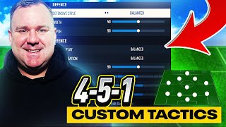 EAFC 24  THE BEST 451 CUSTOM TACTICS  PLAYER INSTRUCTIONS [upl. by Gnanmos]