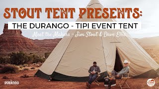 American Made Handcrafted Tipi Event Tent  Stout Tent  The Durango [upl. by Nayk]