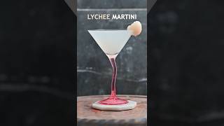 Lychee Martini drink cocktailbar lychee lycheemartini [upl. by Yehtomit491]