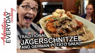 Im not German but Jager Schnitzel and Potato Salad are [upl. by Cindee]