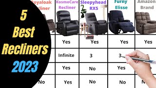 Top 5 Best Recliner Sofa in India 2023  Best Recliner Chair In India [upl. by Dlared537]