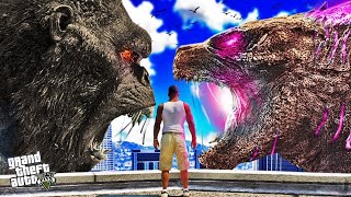 GODZILLA vs KONG Fight In GTA 5  EPIC BATTLE [upl. by Iznekcam116]