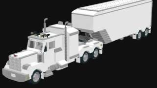 LEGO Semi Truck and Trailer [upl. by Eeimaj]