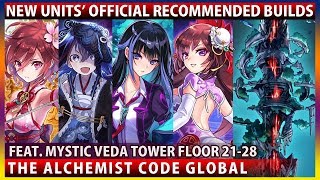 Sakura Bashosen Forcas Yomi Official Recommended Builds amp Mystic Tower Veda Floor 2128 TAC [upl. by Idnahk]