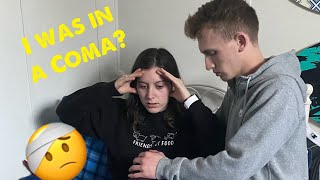 Convincing My Girlfriend She Was In A Coma PRANK [upl. by Aihsotal668]