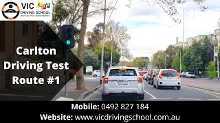 Carlton Driving Test Route 1  VIC Driving School [upl. by Felita994]