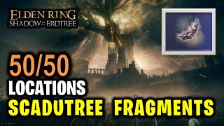 All 50 Scadutree Fragments Locations Guide  Elden Ring DLC [upl. by Swigart]