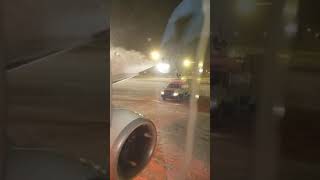 Aircraft deicing from cabin view [upl. by Phi]