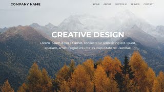 How to Create a Simple Website Layout using HTML CSS [upl. by Weisberg216]