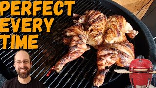 STEP BY STEP PERFECT SPATCHCOCK CHICKEN  KAMADO BONO [upl. by Nnayt363]