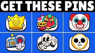 UNLOCK ALL OF THESE FREE PINS in Brawl Stars Today Before theyre Gone [upl. by Yrellam]