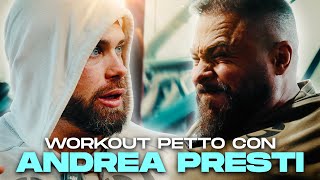 ALLENAMENTO PETTO CON ANDREA PRESTI E MAURO SASSI [upl. by Ker]