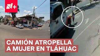 Muere atropellada una mujer por imprudencia de un camión en CDMX  N [upl. by Lana]