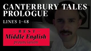 How to pronounce the Canterbury Tales prologue lines 1–42 in Middle English with natural accent [upl. by Annoid]