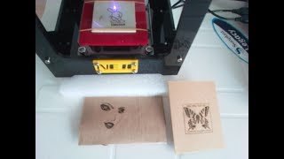 Installing and operating NEJE DK8KZ 1000mW CNC laser engraver [upl. by Connie]