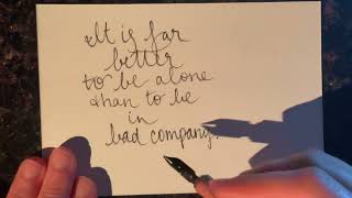 ASMR Handwriting George Washington Quote [upl. by Engapmahc]