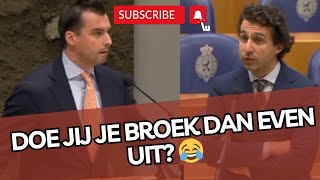 Baudet zet Jesse Klaver op HILARISCHE wijze op zijn PLEK Bosma grijpt in [upl. by Eiruam]