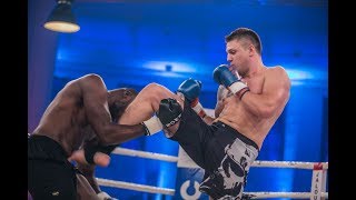 28 Sekunden KNOCKOUT  Michael Smolik vs Kaz Mwamba  LIVER SHOT [upl. by Dagall]