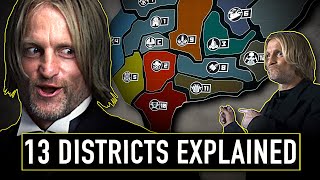 The 13 Districts of Panem Explained  The Hunger Games Explained [upl. by Cathie]