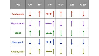 Types of Shock Cardiogenic Hypovolemic Septic Neurogenic Anaphylactic [upl. by Bollen]