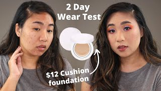 Missha M Magic Cushion Foundation Review For Oily Skin  2 Day Wear Test [upl. by Redan]