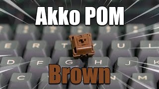 TACTILE Novelkey Creams  Akko POM Brown Switch Review [upl. by Ahselrac]