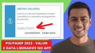 PIS 2022 Habilitado na Carteira Digital  Consultar valor disponível e data do pagamento [upl. by Zawde]