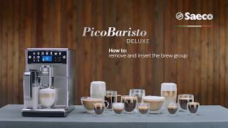 Saeco Picobaristo Deluxe  How to handle the brew group [upl. by Iad]